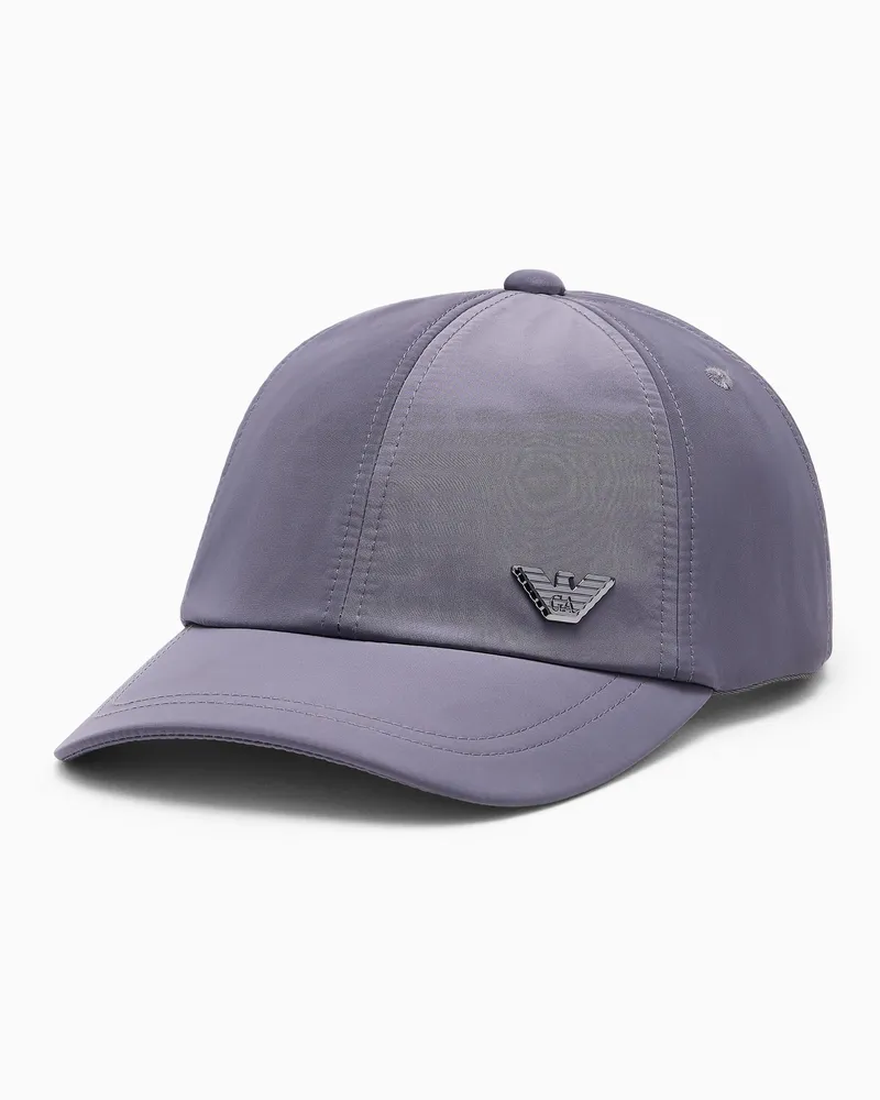 Emporio Armani Baseballkappe mit gebogenem Schirm und verstellbarem Riemen Grau