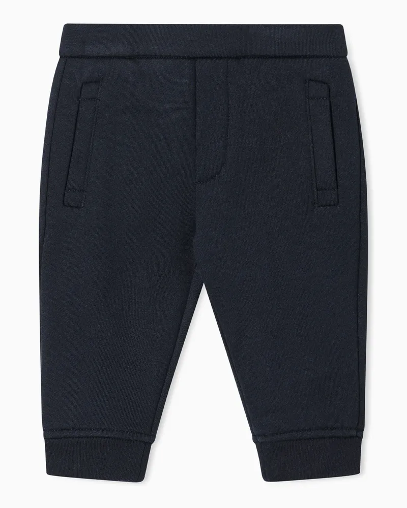 Emporio Armani Jogginghose aus Jersey-Modal-Gemisch mit Logo Marineblau