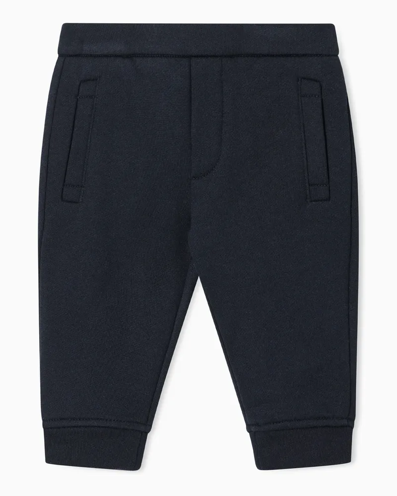 Emporio Armani Jogginghose aus Jersey-Modal-Gemisch mit Logo Marineblau