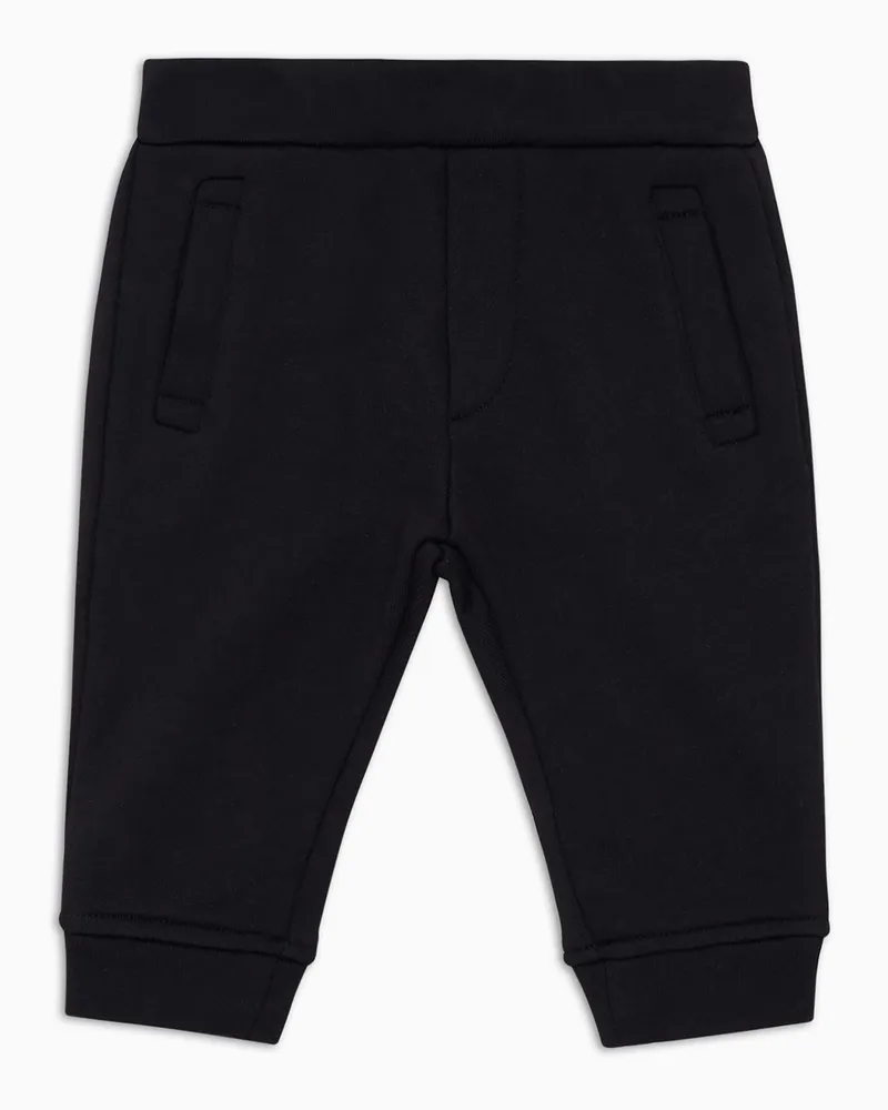 Emporio Armani Jogginghose aus Jersey-Modal-Gemisch mit Logo Marineblau