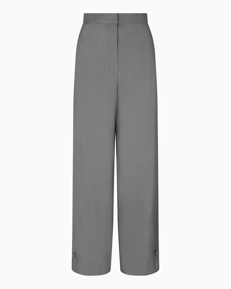 Emporio Armani Icon Hose aus fließender Modal-Mischung Grau