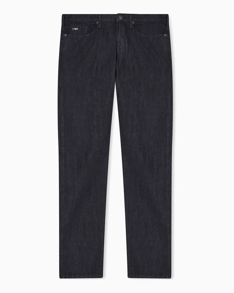 Emporio Armani J06 Jeans in Slim Fit aus elastischem Baumwoll-Denim Schwarz