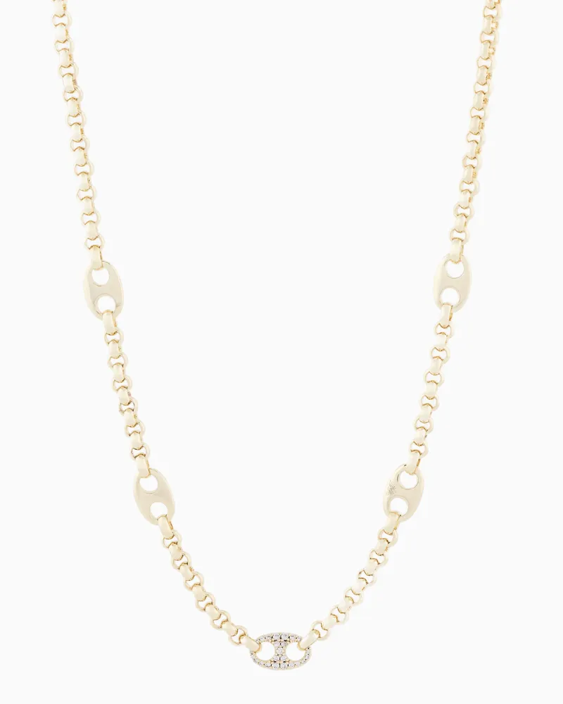 Emporio Armani Halskette aus Goldmessing Mehrfarbig