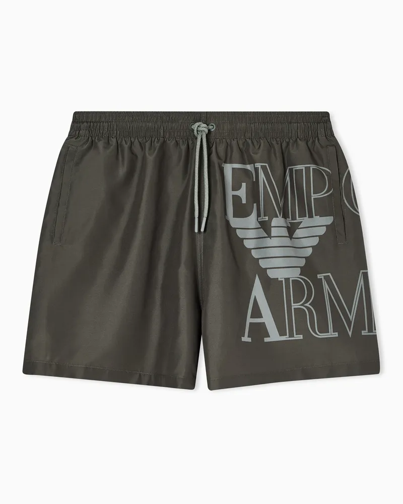 Emporio Armani Strand-Boxershorts Grün
