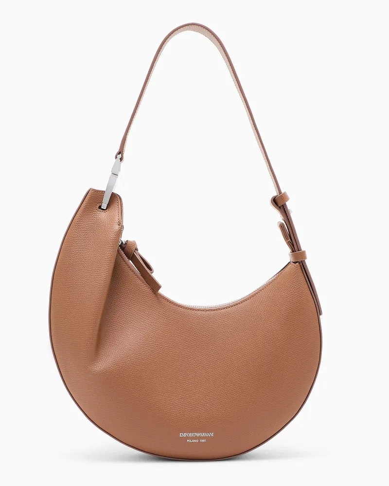 Emporio Armani Hobo Bag aus Leder Emporio Armani 1981 Braun