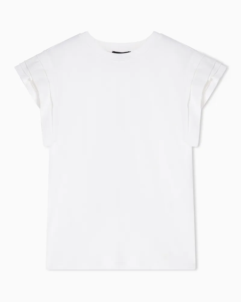 Emporio Armani Relaxed Fit T-Shirts Weiß