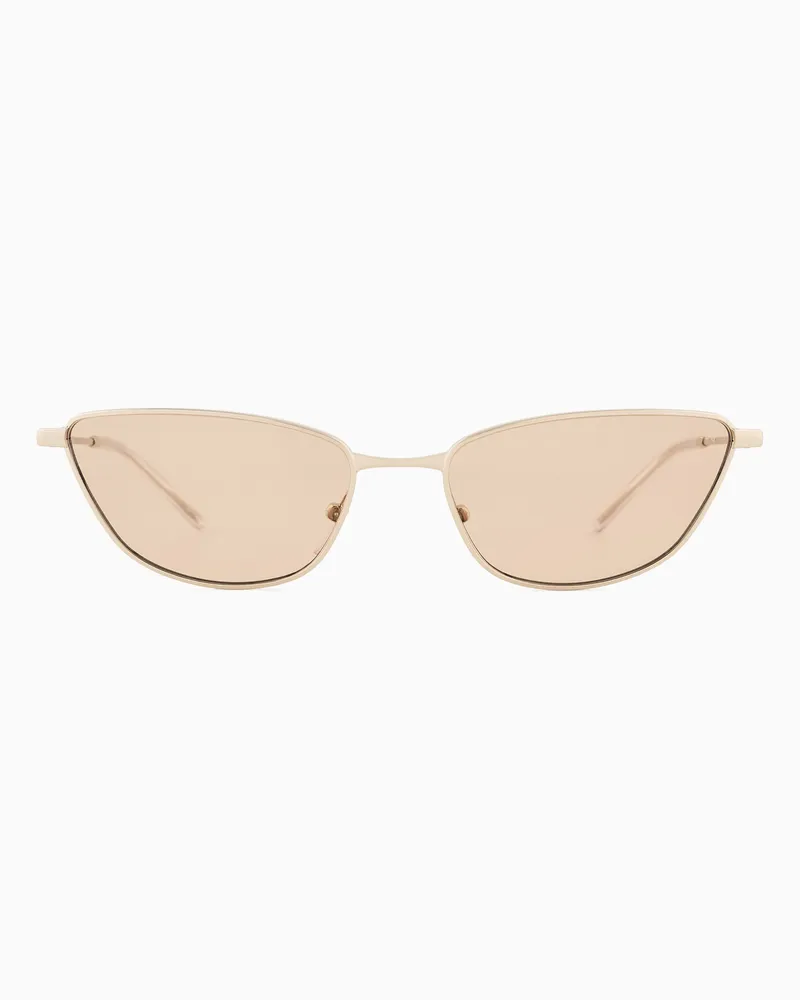 Emporio Armani Sonnenbrille für Damen mit Cat-Eye-Fassung Goldfarben