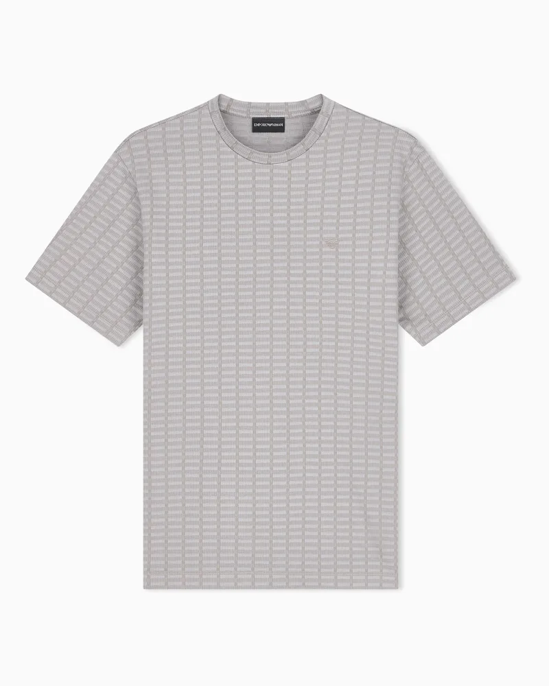 Emporio Armani T-Shirt aus Baumwolljersey Beige