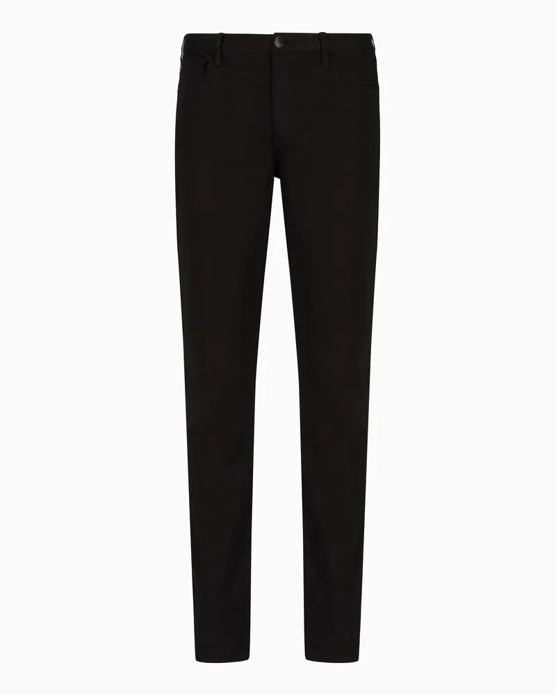 Emporio Armani Jeans J11 in Slim Fit aus Denim mit extra Komfort-Modal-Mischung Schwarz