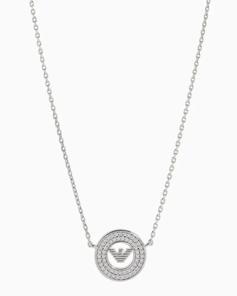 Emporio Armani Kette aus Sterlingsilber mit Anhänger Mehrfarbig