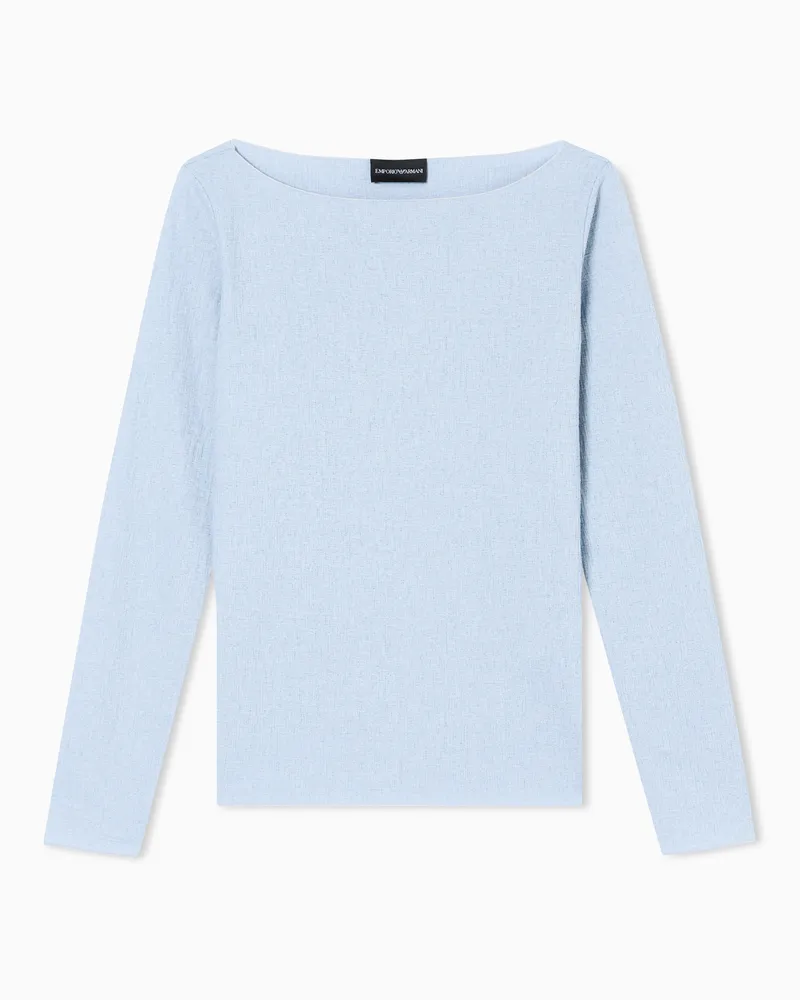 Emporio Armani Langarmshirts Hellblau