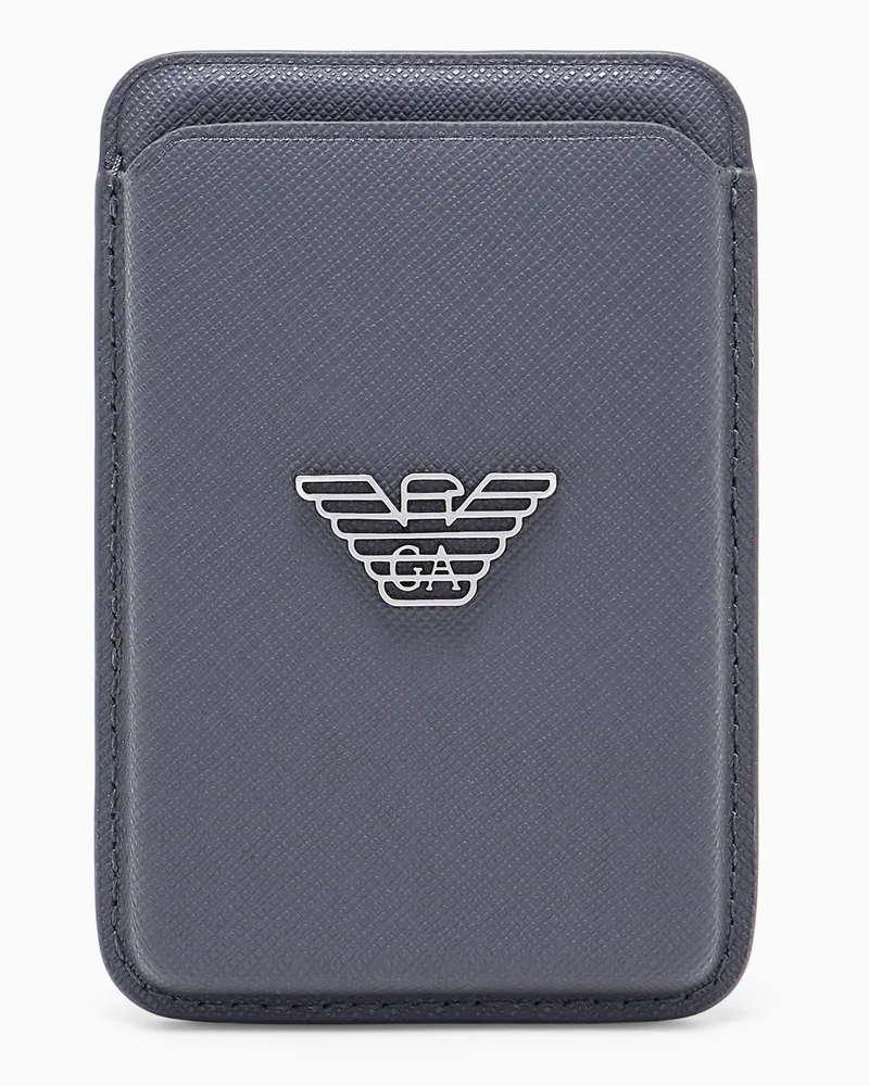 Emporio Armani Etui für das Handy und Kreditkarten aus Polyamid Grau