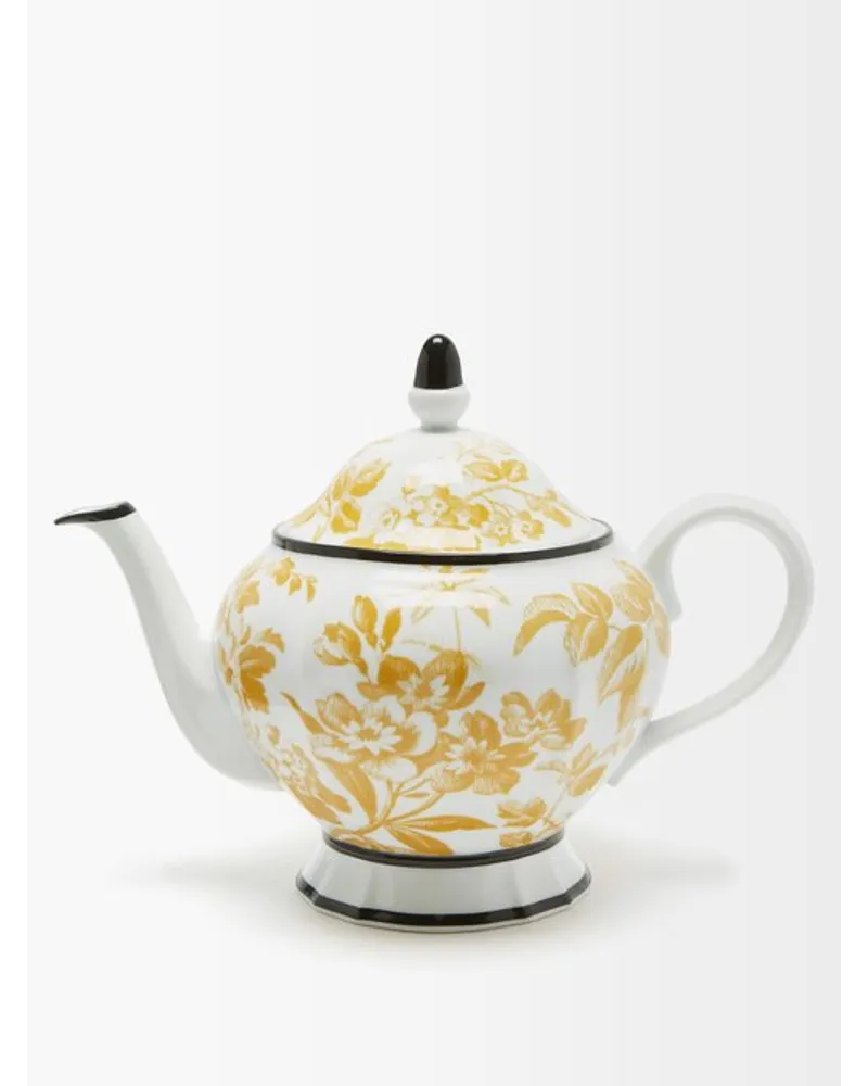 Gucci Herbarium Floral Porcelain Teapot 