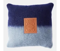 Logo-patch Striped Wool-mohair Blend Cushion