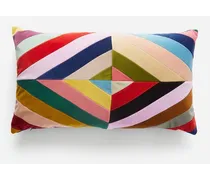 Liv Striped Cotton-velvet Cushion