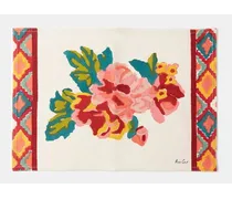 Set Of Four Bouquet-print Cotton Placemats