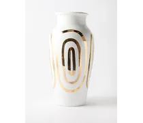 Kyklos 24kt Gold-trim Terracotta Vase