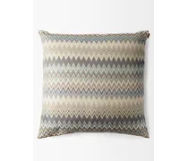Masuleh Chevron-stripe Canvas Cushion