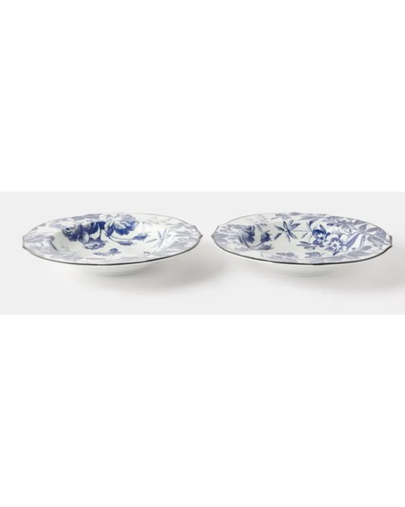 Gucci Set Of Two Herbarium Porcelain Soup Bowls 