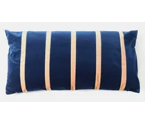 Pippa Striped Cotton-velvet Cushion