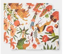 Set Of Two Jungle Book-print Linen Placemats