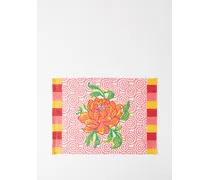 Set Of Four Camelia Printed Cotton Placemats