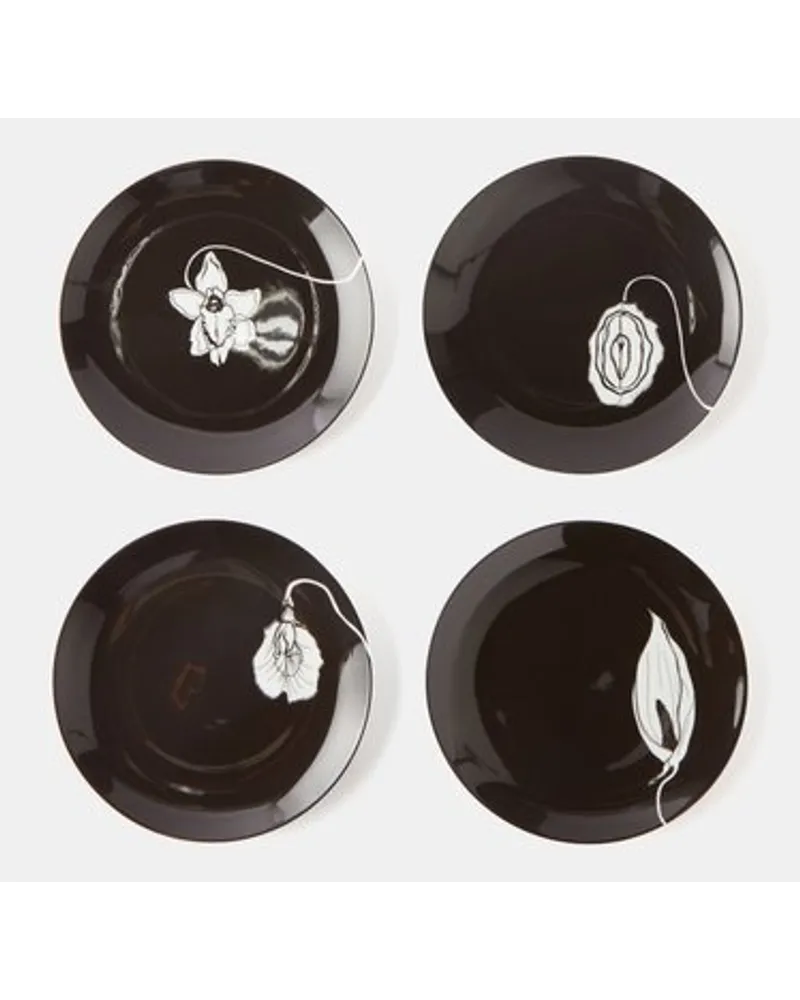 Set Of Four Forniplates Porcelain Plates