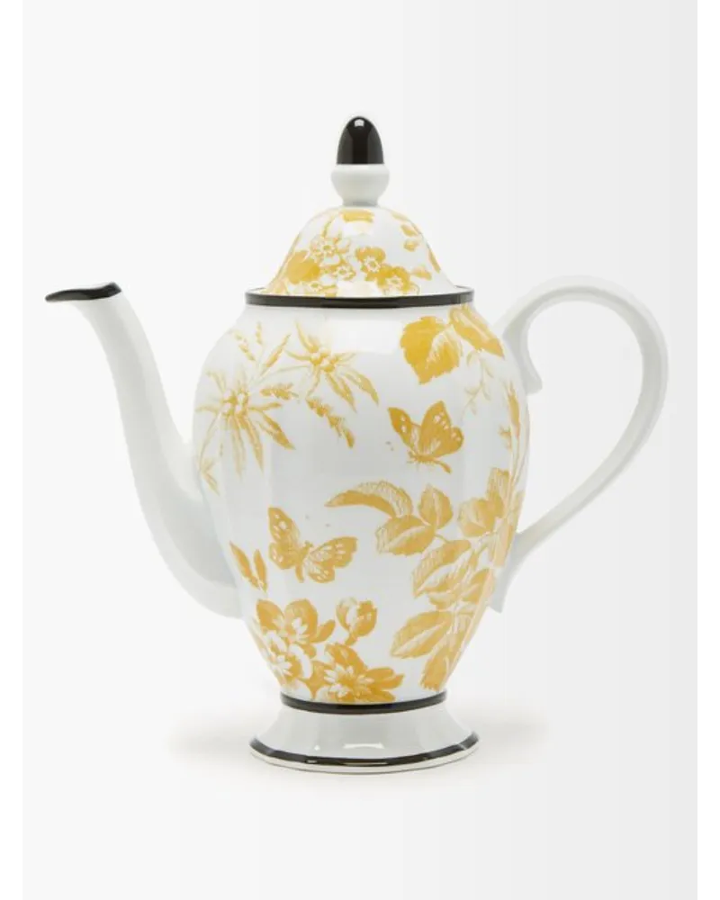 Herbarium Floral Porcelain Coffee Pot