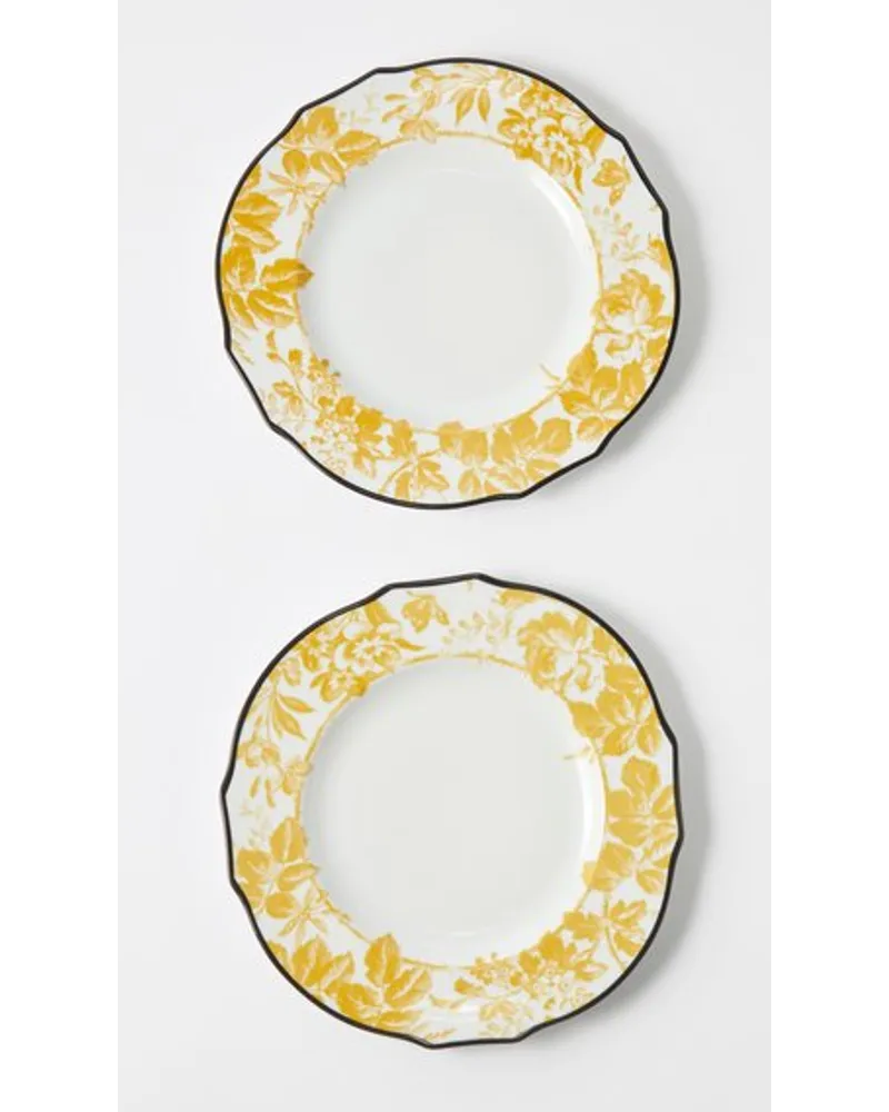 Set Of Two Herbarium Porcelain Dinner Plates