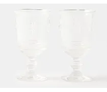 Set Of Two Bee Wine Glasses