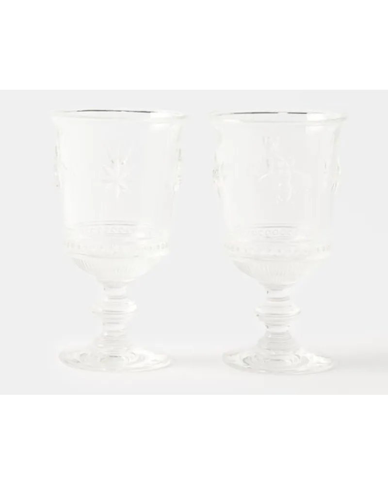 Gucci Set Of Two Bee Wine Glasses 