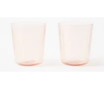 Set Of Two Luisa Ridged Water Glasses