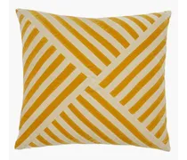 Lily Striped Cotton-velvet Cushion