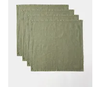 Set Of Four Tela Linen Napkins