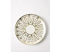 Kyma 24kt Gold-trim Porcelain Dinner Plate