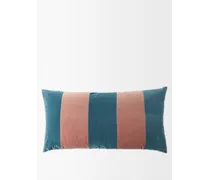Striped Cotton-velvet Cushion