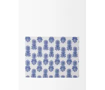 Set Of Two Pineapple-print Linen Placemats