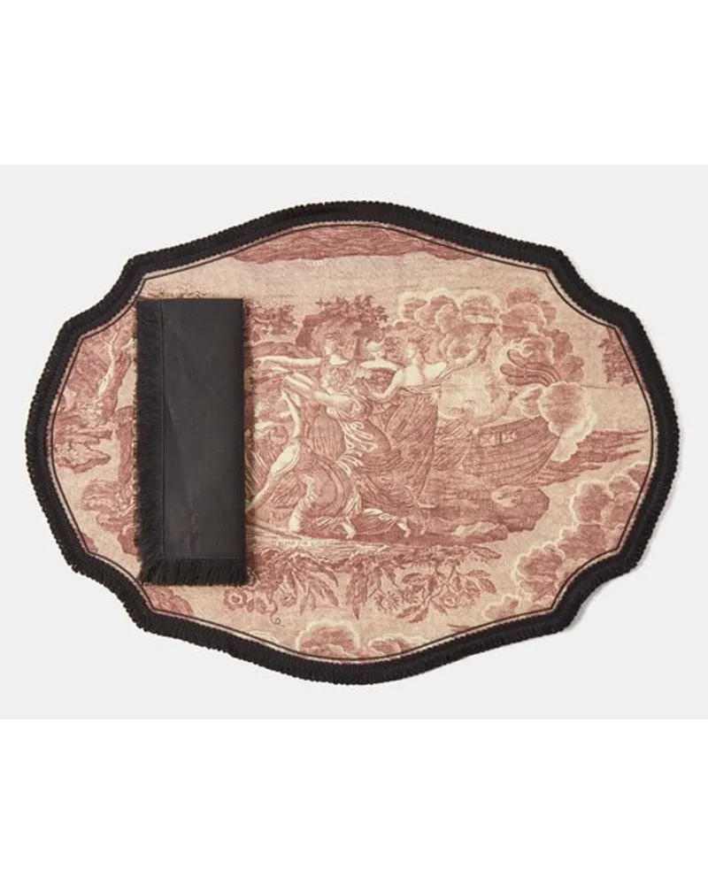 Gucci Reversible Toile Du Jouy Linen Placemat 