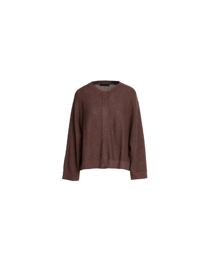 Fabiana Filippi STRICKWAREN - Strickjackenauf YOOX.COM Schokobraun