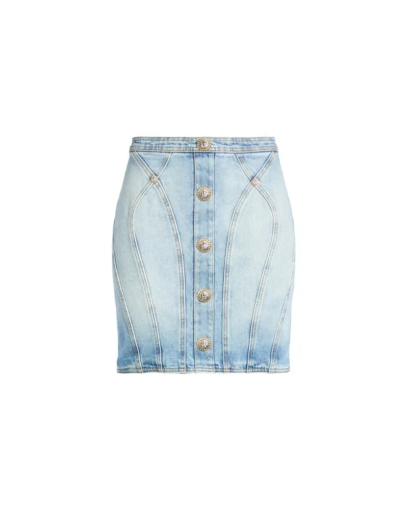 Balmain HOSEN & RÖCKE - Jeansröckeauf YOOX.COM Blau