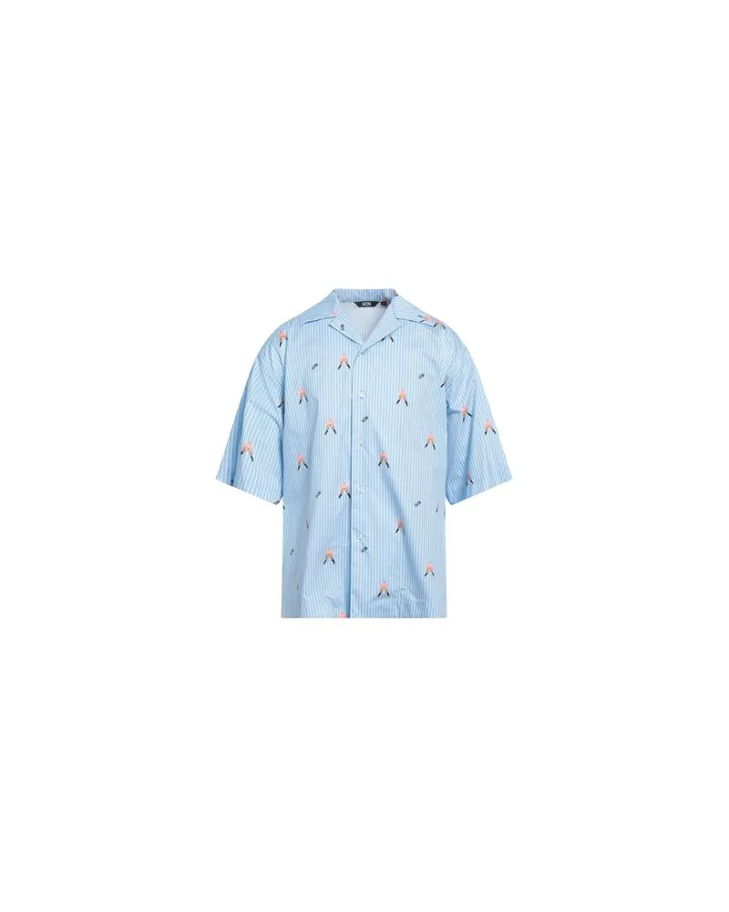 GCDS TOPS - Hemdenauf YOOX.COM Hellblau