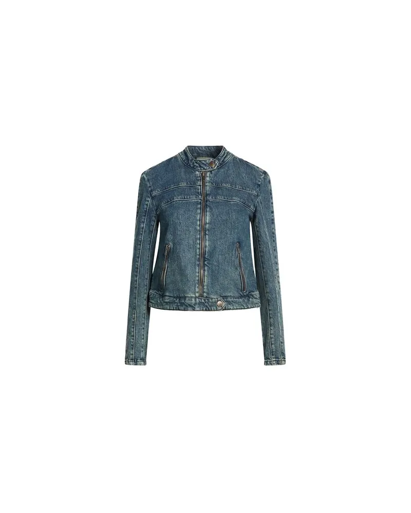 Free People JACKEN & MÄNTEL - Jeansjacken/Mäntelauf YOOX.COM Blau