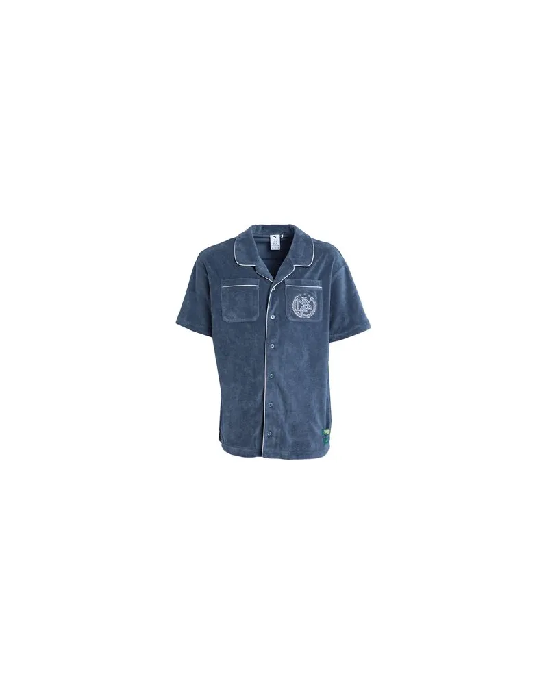 Puma x RHUIGI Shirt - TOPS - Hemdenauf YOOX.COM Taubenblau