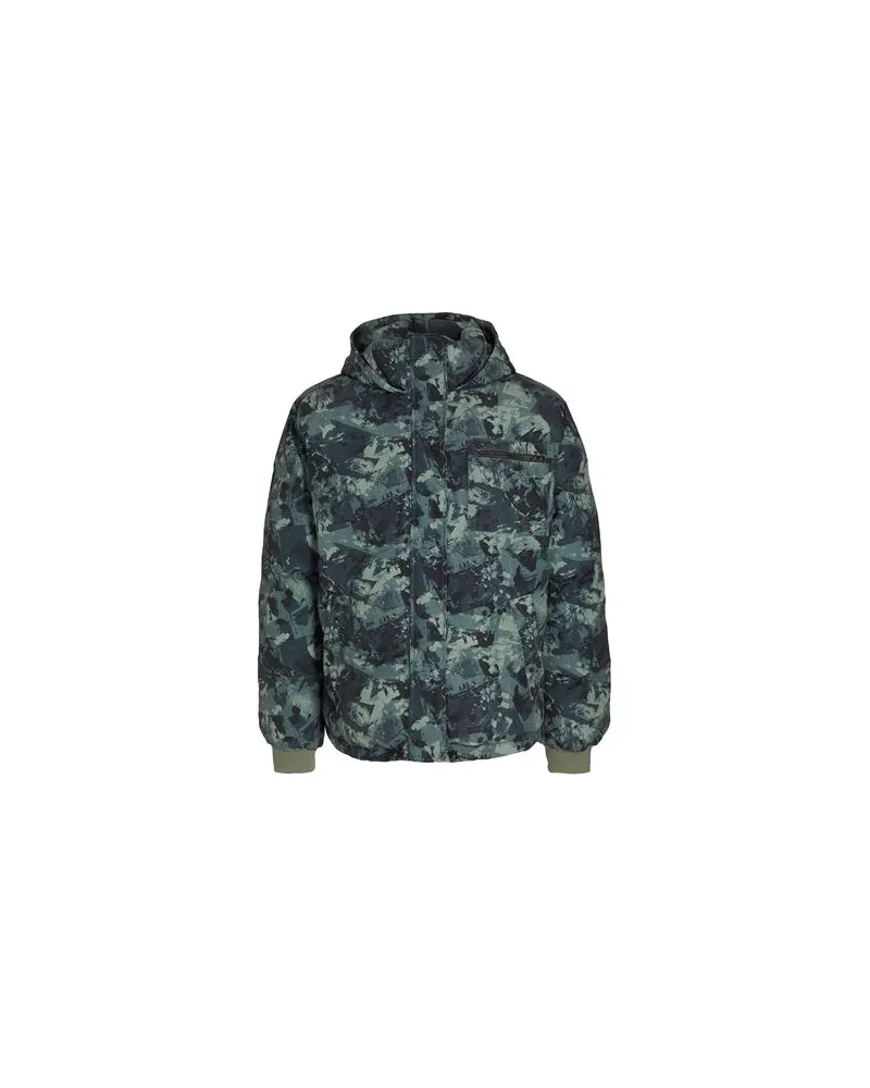 8 by Yoox PRINTED OVERSIZE PUFFER JACKET - JACKEN & MÄNTEL - Jacken und Anoraksauf YOOX.COM Militärgrün