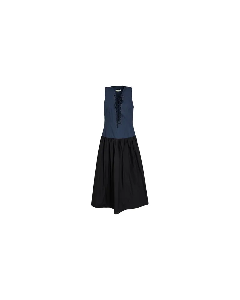 Ulla Johnson KLEIDER - Midi-Kleiderauf YOOX.COM Marineblau
