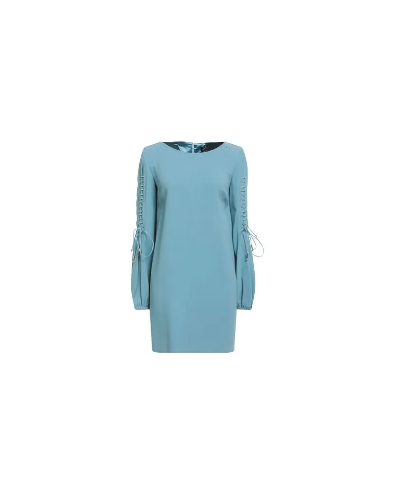 Elisabetta Franchi KLEIDER - Mini-Kleiderauf YOOX.COM Blaugrau