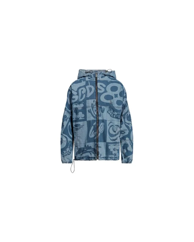 GCDS JACKEN & MÄNTEL - Jeansjacken/Mäntelauf YOOX.COM Blau