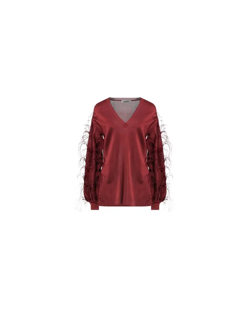 Valentino Garavani STRICKWAREN - Pulloverauf YOOX.COM Ziegelrot
