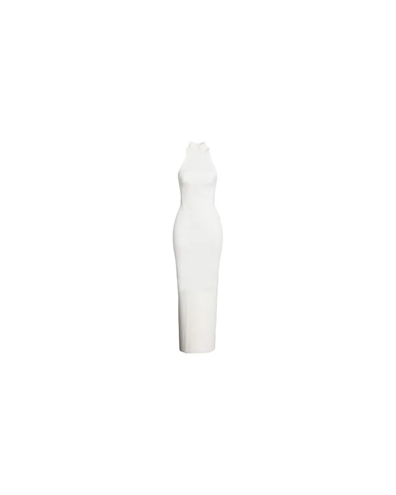 Elisabetta Franchi KLEIDER - Maxi-Kleiderauf YOOX.COM Weiß