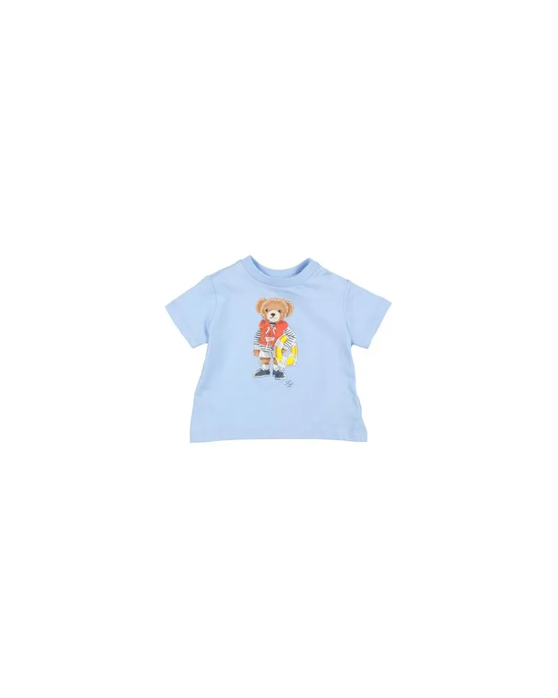 Ralph Lauren POLO BEAR COTTON JERSEY TEE  - TOPS - T-shirtsauf YOOX.COM Hellblau